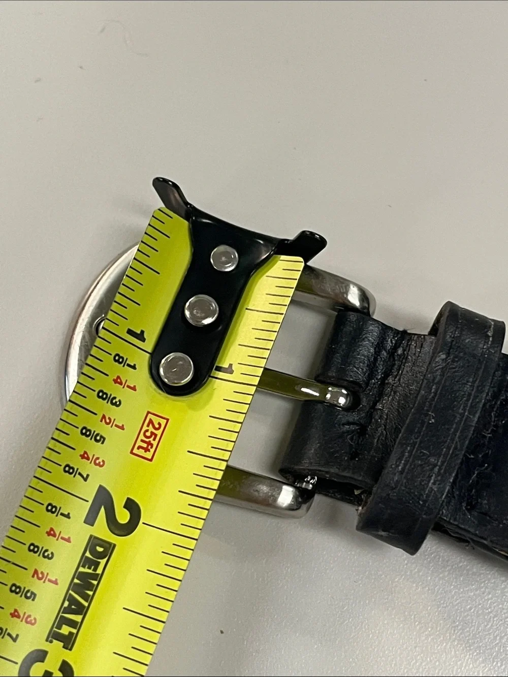 Source Unknown Black Braided Leather Belt with Silver Buckle
